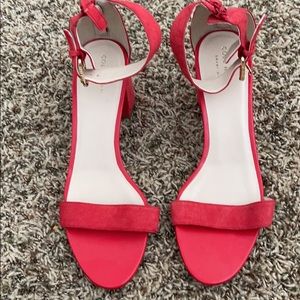 NEVER WORN Cole Haan Red fun summer heels
